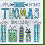 Personalised Christmas Birthday Card, thumbnail 1 of 2