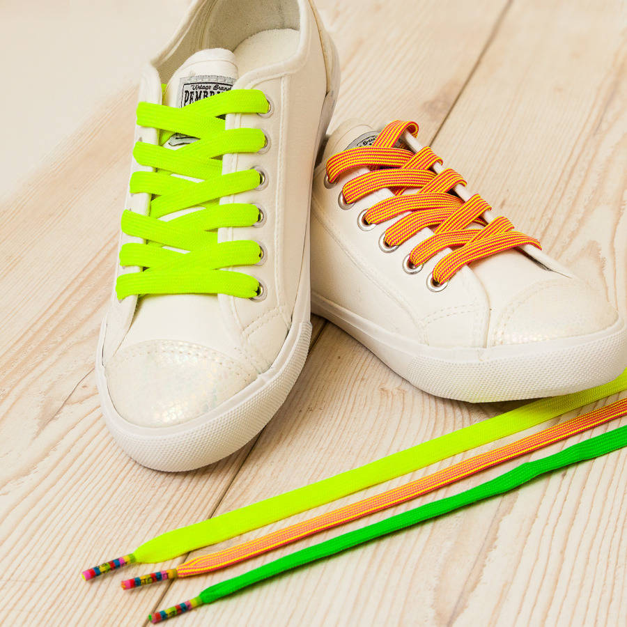 Three Pairs Of Neon Shoelaces By Aces Laces | notonthehighstreet.com