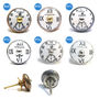 Vintage Antique Clock Face Cupboard Knobs, thumbnail 5 of 8