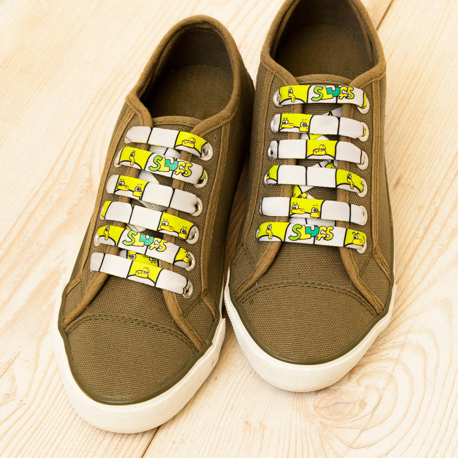 slugs, foxes and criss cross shoelaces pack by aces laces