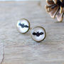 Black Bat Earrings, thumbnail 2 of 4
