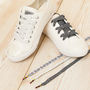Three Pairs Of Monochrome Shoelaces, thumbnail 2 of 7