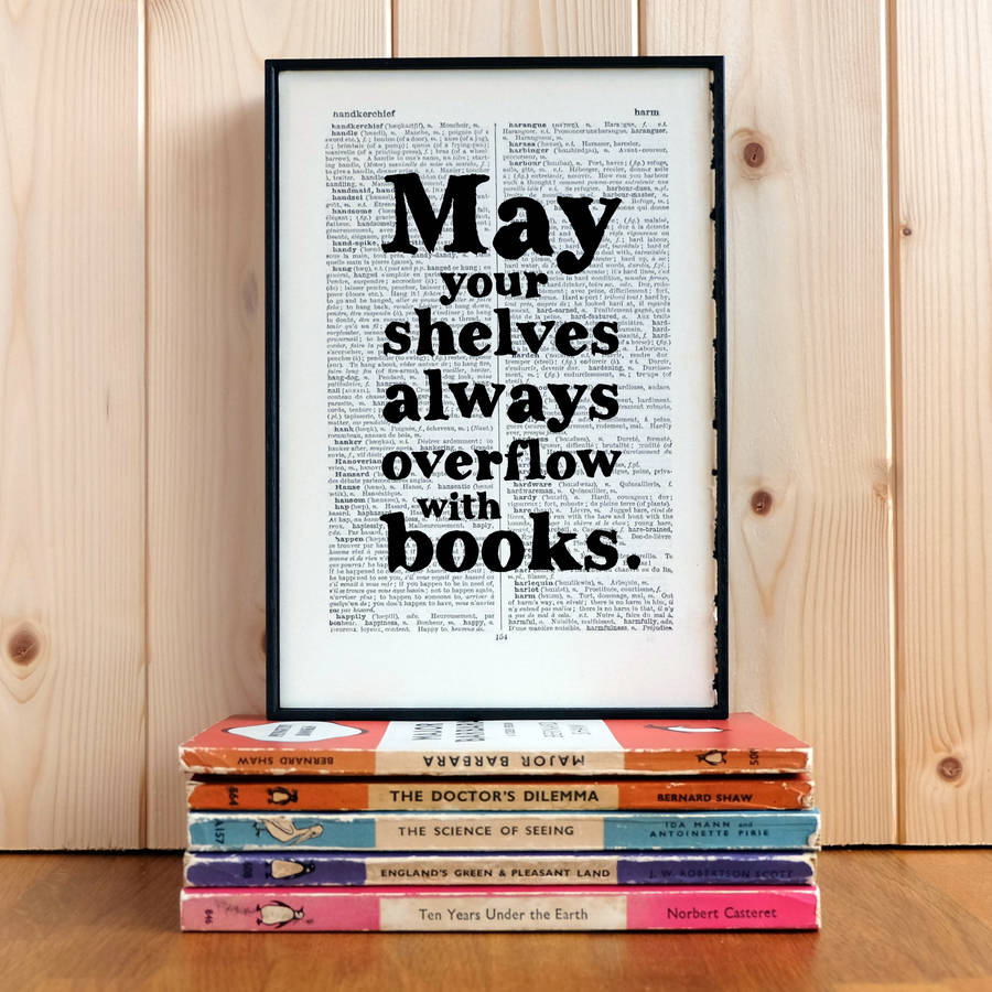 bookworm gift quote print by bookishly ...