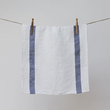French Stripe Linen Tea Towel, 4 of 9