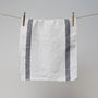 French Stripe Linen Tea Towel, thumbnail 6 of 9