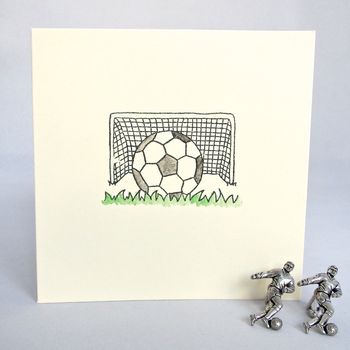 Handmade Football Birthday Card, 3 of 4