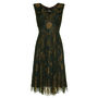 Special Occasion Lace Dress Green And Gold, thumbnail 1 of 4