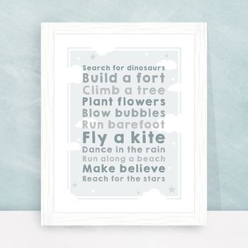 Personalised Child's Wish List Print, 6 of 7