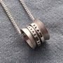 Personalised Silver Spinner Pendant, thumbnail 7 of 12
