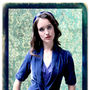 1940s Style Tea Jacket In Celeste Blue Silk Velvet, thumbnail 5 of 7