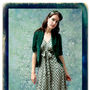Bow Detail Fifties Inspired Dress In Green Fan Print, thumbnail 3 of 6