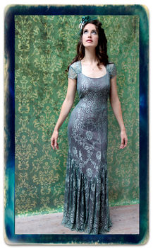 Maxi Dress In Reef And Teal Lace, 3 of 6