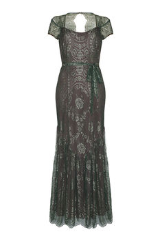 Maxi Dress In Reef And Teal Lace, 5 of 6