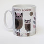 Owls Mug Personalised Tweed Design, thumbnail 4 of 5