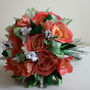 Coral Paper Rose Bouquet, thumbnail 4 of 7
