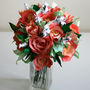 Coral Paper Rose Bouquet, thumbnail 7 of 7
