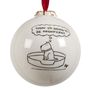 'Today I Will Be Magnificent' Dog Bauble Decoration, thumbnail 2 of 2