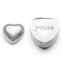 Personalised Heart Silver Keepsake Box For You, thumbnail 2 of 5