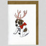 Illustrated Jack Pup Deer Blank Card, thumbnail 1 of 2