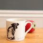 'Over My Shoulder' Terrier Dog Mug, thumbnail 1 of 4