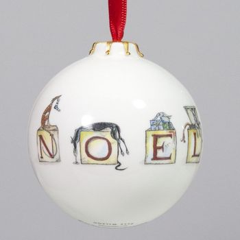 'Noel Jack In A Box' Dog Christmas Bauble Decoration, 2 of 4