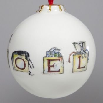 'Noel Jack In A Box' Dog Christmas Bauble Decoration, 4 of 4