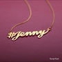 Personalised Hashtag Name Necklace, thumbnail 5 of 12