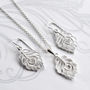Sterling Silver Peacock Love Jewellery Set, thumbnail 1 of 5