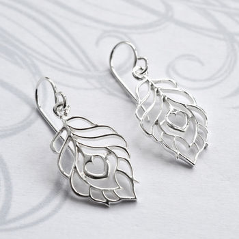 Sterling Silver Peacock Love Jewellery Set, 3 of 5