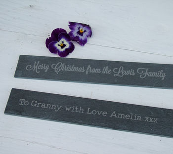 Personalised Engraved Slate Plant Marker, 4 of 6