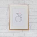 Personalised Wedding Ring Print By Memory Word Art | notonthehighstreet.com