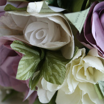 Dusky Pink Paper Wedding Flowers, 6 of 11