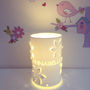 Flower Personalised Table Lamp Bedside Lamp, thumbnail 3 of 5