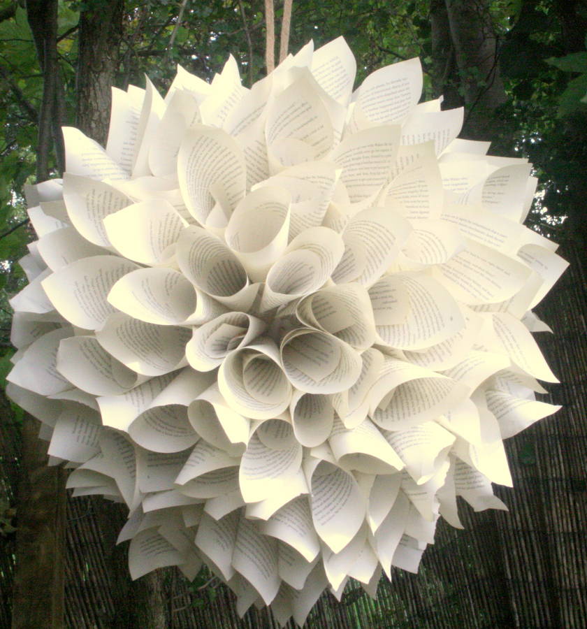 book lovers flower ball by cot2tot & beyond