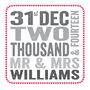 Personalised Wedding Date Card, thumbnail 2 of 2