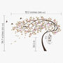 Leaning Tree With Birds And Birdcage Wall Sticker, thumbnail 2 of 3