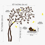 Leaning Right Tree With Baby Bear Wall Sticker, thumbnail 2 of 3