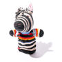 Zebra Hand Puppet In Organic Cotton, thumbnail 1 of 1