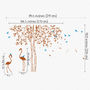Classic Tree With Flamingoes Wall Sticker, thumbnail 2 of 3