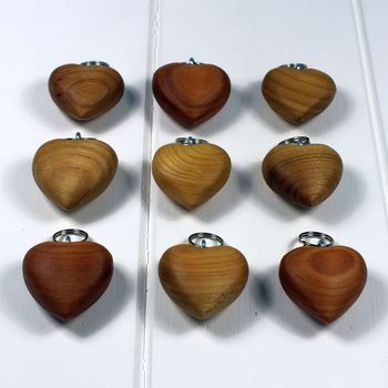 Wooden Heart Keyring, 3 of 4