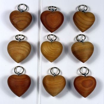 Wooden Heart Keyring, 2 of 4