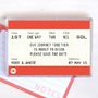 Train Ticket Save The Date Magnet, thumbnail 2 of 4