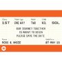 Train Ticket Save The Date Magnet, thumbnail 4 of 4