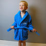 Child's Personalised Embroidered Bathrobe, thumbnail 1 of 7