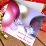 Christmas Baubles Card Pack Of 10, thumbnail 1 of 3