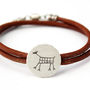 Cave Art Sterling Silver Round Bracelet, thumbnail 2 of 5