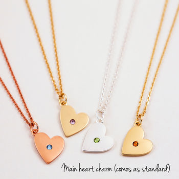Design Your Own Birthstone Heart Necklace, 2 of 6