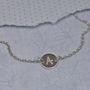 Girls Personalised Initial Silver Disc Necklace, thumbnail 3 of 6