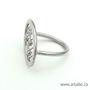 Atomic Era Style Sterling Silver Ring, thumbnail 3 of 5