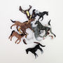 Set Of 10 Plastic Toy Horses, thumbnail 2 of 2